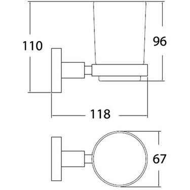 Sara Tumbler Holder Single