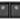 Cora II  Black Undermount  Double Bowl Granite Sink 833x467x240