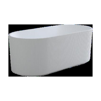CETO Ally Groove 1500mm Oval Freestanding AGV1500MW
