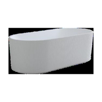 CETO Ally Groove 1700mm Oval Freestanding AGV1700MW