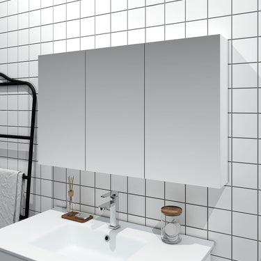 MDF Shaving Cabinet - Gloss White
