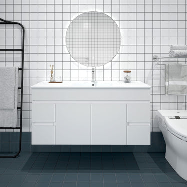 BIANCA PVC Wall-Hung Vanity - Gloss White