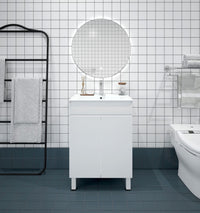 BIANCA PVC Freestanding Vanity - Gloss White