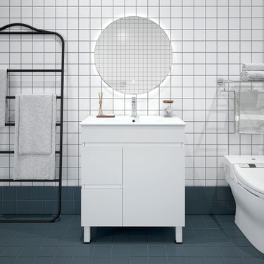 BIANCA PVC Freestanding Vanity - Gloss White