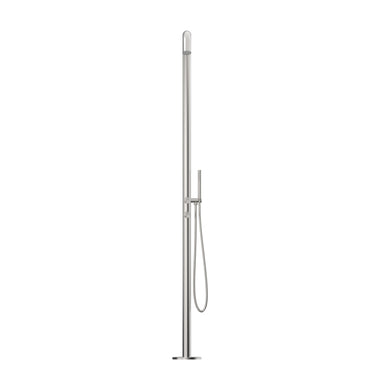 Round Out-Door Use Stainless Steel Freestanding Shower With Handheld Shower
