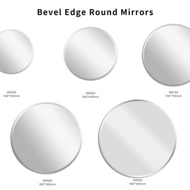 Round Bevel Edge Round LED Mirrors 600/700/800mm ORBM600/700/800