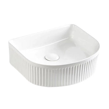 VITO Athena Fluted Arch Premium Ceramic Above-Counter Basin 400*360*130mm ATH4036AR-GW/MW/MB