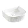 VITO Athena Fluted Arch Premium Ceramic Above-Counter Basin 400*360*130mm ATH4036AR-GW/MW/MB
