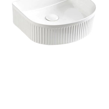 VITO Athena Fluted Arch Premium Ceramic Above-Counter Basin 400*360*130mm ATH4036AR-GW/MW/MB