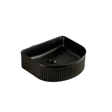 VITO Athena Fluted Arch Premium Ceramic Above-Counter Basin 400*360*130mm ATH4036AR-GW/MW/MB