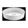 Cascade Flute Round Art Basin CA410R-GW
