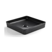 Cascade Fluted Square Art Basin CA415SQ-MB