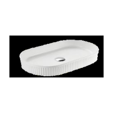 Cascade Flute Oval Art Basin CA5937-GW