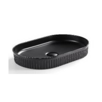 Cascade Flute Oval Art Basin CA5937-MB