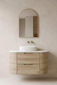 VITO CALVO Plywood Wall-Hung Curved Cabinet CAL900W