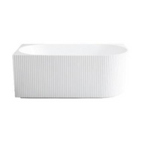 Capri 1500mm Fluted Bath CGV1500L-GW