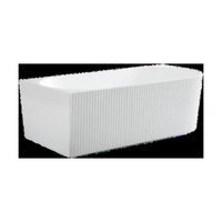 Capri 1700mm Fluted Bath CGV1700L-MW
