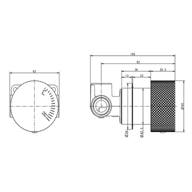 MOON Series Round Progressive In-wall Part(match 0169.HD)