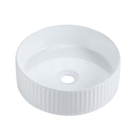 Cora 36 Counter-Top Fluted Round Basin