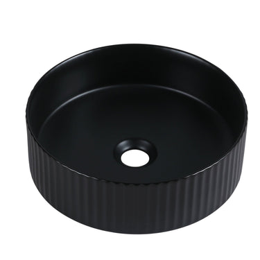 Cora 36 Counter-Top Fluted Round Basin