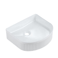 Cora 40 Counter-Top Fluted Arch Basin