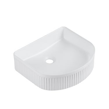 Cora 40 Counter-Top Fluted Arch Basin