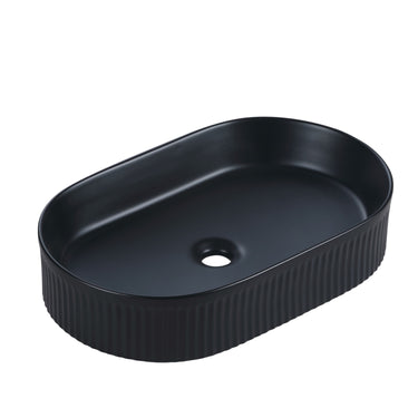 Cora 58 Counter-Top Fluted Oval Basin