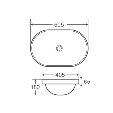 Cosy 60 Insert Oval Basin