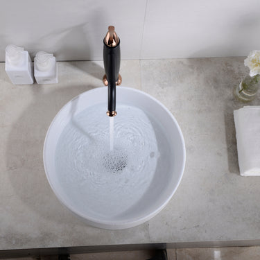 Quartz QZ4141 Above Counter Basin Pop-Up Waste Included(Round: 410*410*130mm)