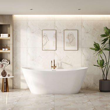 Disney Ultra-Thin Freestanding Bathtub - Gloss White