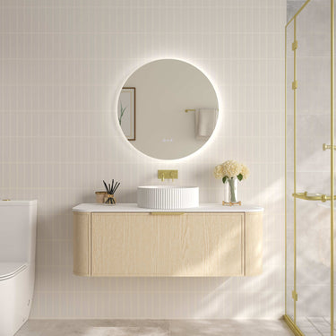 Elva Wall-Hung Cabinet - Natural Oak