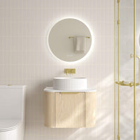 Elva Wall-Hung Cabinet - Natural Oak