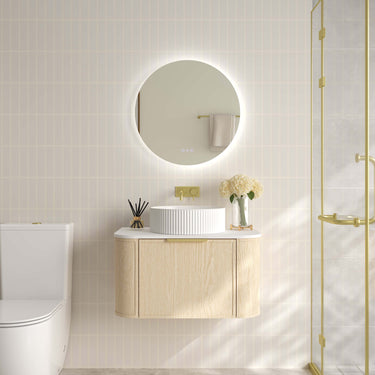 Elva Wall-Hung Cabinet - Natural Oak