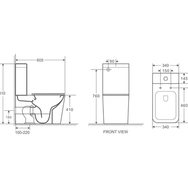 Enox Back-to-Wall Toilet Suite