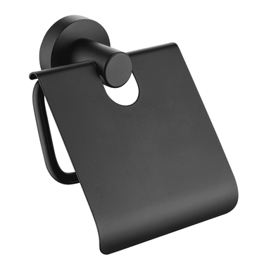Globe Series Paper Holder With Lid - Matt Black