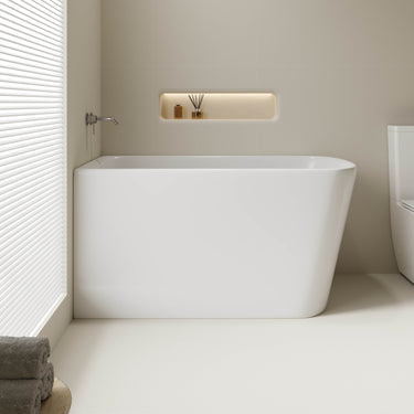 Harvard Rectangular Corner Bathtub - Gloss White