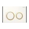 ABS White plate with gold trim 115.240.KK.1 Kappa21KK