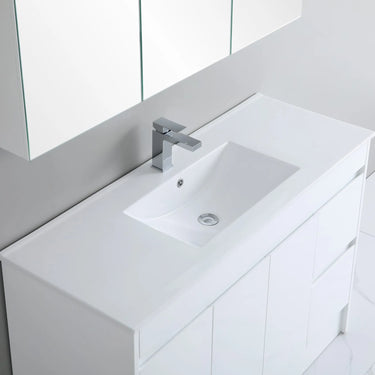 POLAR White polyurethane PVC Cabinet with Kickboard Built P124LK