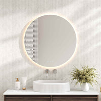 Luna LED Round Mirror