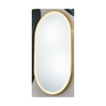 Olivia Iron Framed LED Mirror horizontal and LFMOV60100-BG
