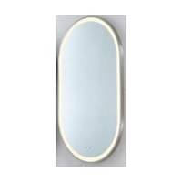Olivia Iron Framed LED Mirror horizontal and LFMOV60100-BN