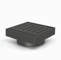 Muses Brushed Black Ezy Flow Floor Waste 100*100*21mm