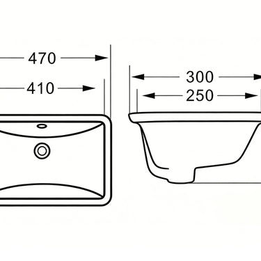 Nue 47 Undercounter Basin