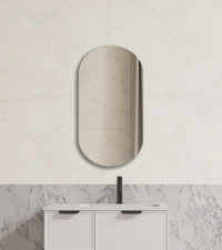 Ovian LED Oval Plain Mirror Pencil Edge 450*900mm OVBM4590