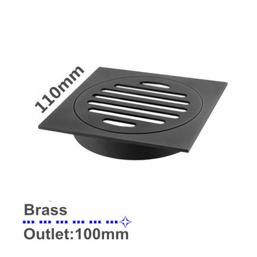 110x110mm Solid Brass Floor Drain