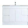 POLAR White polyurethane PVC Cabinet with Kickboard Built P124LK