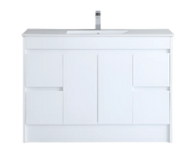 POLAR White polyurethane PVC Cabinet with Kickboard Built P124LK