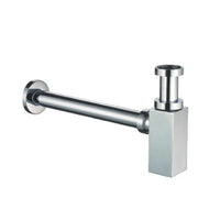 Brass 40mm bottle trap SQUARE VPBT227