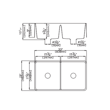 Quartz FARMHOUSE Kitchen Sink 838*482*262mm QZ8348D-MB/MW/MG