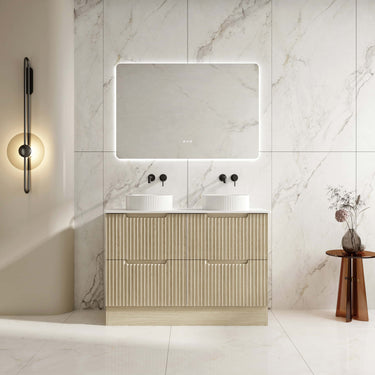 Fluted Rhea Freestanding Cabinet - Natural Oak
